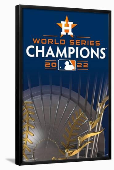 MLB Houston Astros - 2022 World Series Team Logo-Trends International-Framed Poster