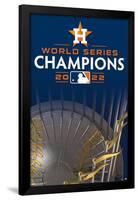 MLB Houston Astros - 2022 World Series Team Logo-Trends International-Framed Poster