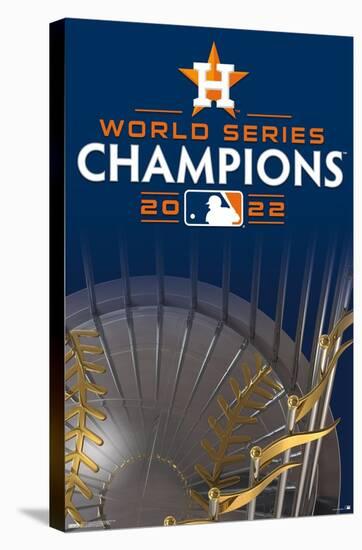 MLB Houston Astros - 2022 World Series Team Logo-Trends International-Stretched Canvas