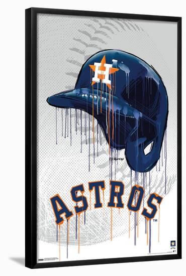 MLB Houston Astros - Drip Helmet 22-Trends International-Framed Poster