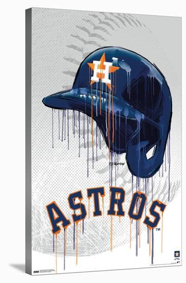 MLB Houston Astros - Drip Helmet 22-Trends International-Stretched Canvas