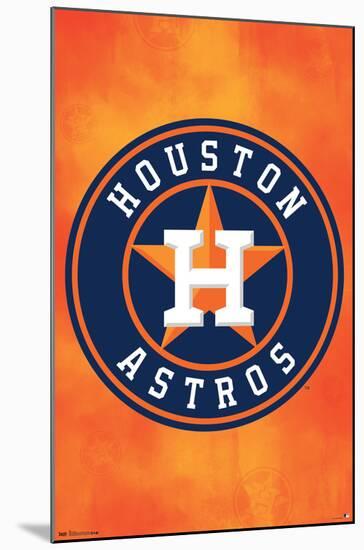 MLB Houston Astros - Logo 13-Trends International-Mounted Poster