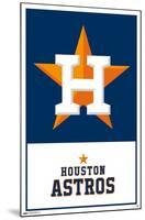 MLB Houston Astros - Logo 22-Trends International-Mounted Poster