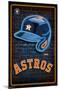 MLB Houston Astros - Neon Helmet 23-Trends International-Mounted Poster