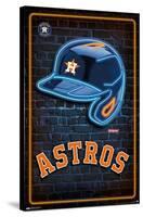 MLB Houston Astros - Neon Helmet 23-Trends International-Stretched Canvas