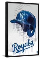 MLB Kansas City Royals - Drip Helmet 22-Trends International-Framed Poster