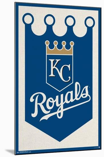 MLB Kansas City Royals - Logo 15-Trends International-Mounted Poster