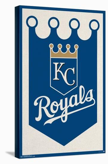MLB Kansas City Royals - Logo 15-Trends International-Stretched Canvas