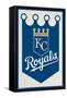 MLB Kansas City Royals - Logo 15-Trends International-Framed Stretched Canvas