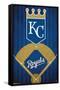 MLB Kansas City Royals - Logo 20-Trends International-Framed Stretched Canvas