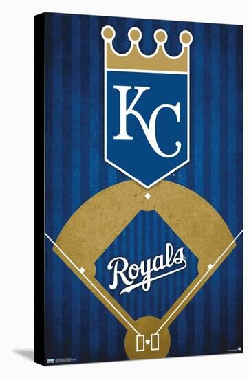 MLB Kansas City Royals - Logo 20-Trends International-Stretched Canvas