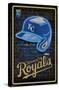 MLB Kansas City Royals - Neon Helmet 23-Trends International-Stretched Canvas