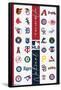 MLB League - Logos 23-Trends International-Framed Poster