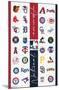 MLB League - Logos 23-Trends International-Mounted Poster