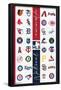 MLB League - Logos 23-Trends International-Framed Poster