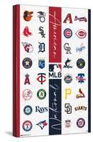MLB League - Logos 23-Trends International-Stretched Canvas