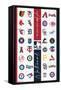MLB League - Logos 23-Trends International-Framed Stretched Canvas