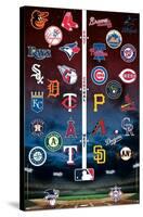 MLB League - Logos 24-Trends International-Stretched Canvas