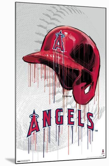 MLB Los Angeles Angels - Drip Helmet 22-Trends International-Mounted Poster