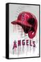 MLB Los Angeles Angels - Drip Helmet 22-Trends International-Framed Stretched Canvas