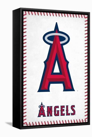 MLB Los Angeles Angels - Logo 17-Trends International-Framed Stretched Canvas