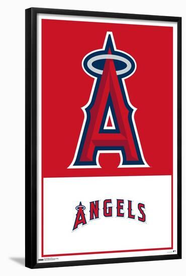 MLB Los Angeles Angels - Logo 22-Trends International-Framed Poster