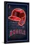 MLB Los Angeles Angels - Neon Helmet 23-Trends International-Framed Poster
