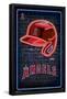 MLB Los Angeles Angels - Neon Helmet 23-Trends International-Framed Poster