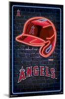 MLB Los Angeles Angels - Neon Helmet 23-Trends International-Mounted Poster