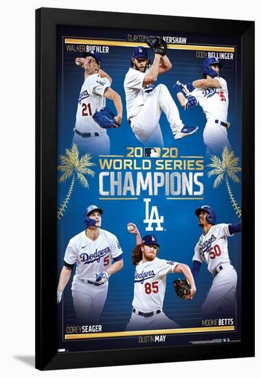 MLB Los Angeles Dodgers - 2020 World Series Champions-null-Framed Poster