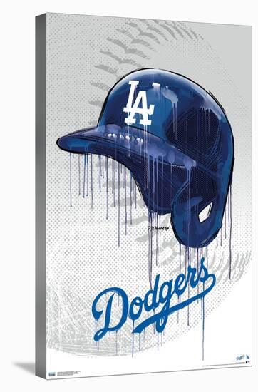 MLB Los Angeles Dodgers - Drip Helmet 20-Trends International-Stretched Canvas