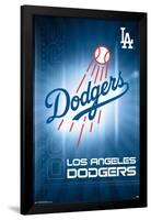 MLB Los Angeles Dodgers - Logo 16-Trends International-Framed Poster