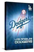 MLB Los Angeles Dodgers - Logo 16-Trends International-Stretched Canvas