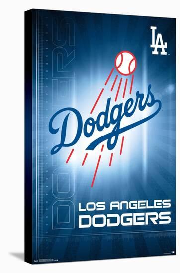 MLB Los Angeles Dodgers - Logo 16-Trends International-Stretched Canvas