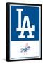 MLB Los Angeles Dodgers - Logo 22-Trends International-Framed Poster