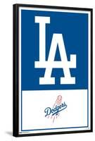 MLB Los Angeles Dodgers - Logo 22-Trends International-Framed Poster