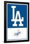 MLB Los Angeles Dodgers - Logo 22-Trends International-Framed Poster