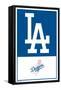 MLB Los Angeles Dodgers - Logo 22-Trends International-Framed Stretched Canvas