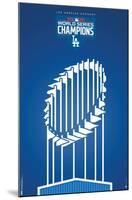 MLB Los Angeles Dodgers - Minimalist Champions 2020-Trends International-Mounted Poster