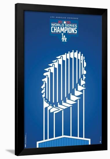 MLB Los Angeles Dodgers - Minimalist Champions 2020-Trends International-Framed Poster