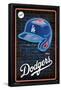 MLB Los Angeles Dodgers - Neon Helmet 23-Trends International-Framed Poster