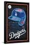 MLB Los Angeles Dodgers - Neon Helmet 23-Trends International-Framed Poster