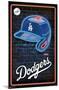 MLB Los Angeles Dodgers - Neon Helmet 23-Trends International-Mounted Poster