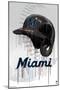 MLB Miami Marlins - Drip Helmet 22-Trends International-Mounted Poster