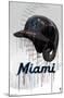 MLB Miami Marlins - Drip Helmet 22-Trends International-Mounted Poster