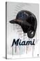 MLB Miami Marlins - Drip Helmet 22-Trends International-Stretched Canvas