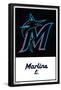 MLB Miami Marlins - Logo 22-Trends International-Framed Poster