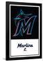 MLB Miami Marlins - Logo 22-Trends International-Framed Poster