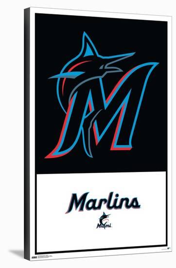 MLB Miami Marlins - Logo 22-Trends International-Stretched Canvas