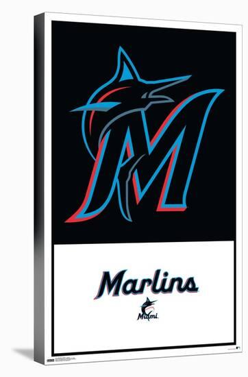 MLB Miami Marlins - Logo 22-Trends International-Stretched Canvas